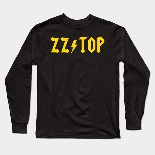 ZZ Top AC/DC-Style Long Sleeve T-Shirt by RetroZest